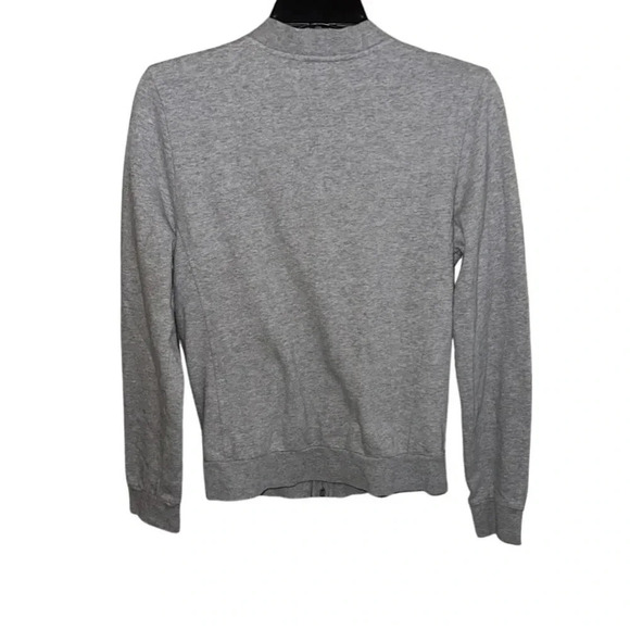 Burberry Full Zip Long Sleeve Gray Sweatshirt Size Small - Picture 4 of 10